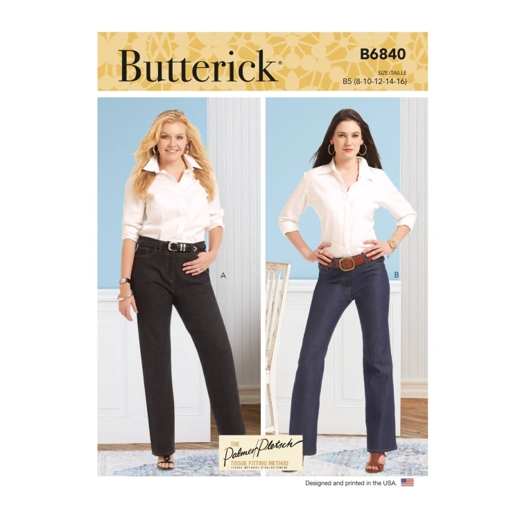 Schnittmuster Butterick Designer Hose 6840 Gr. 34-42