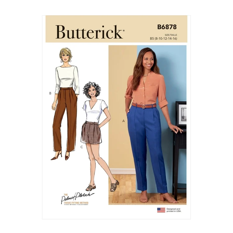 Schnittmuster Butterick Designer Hose 6878 Gr. 34-42