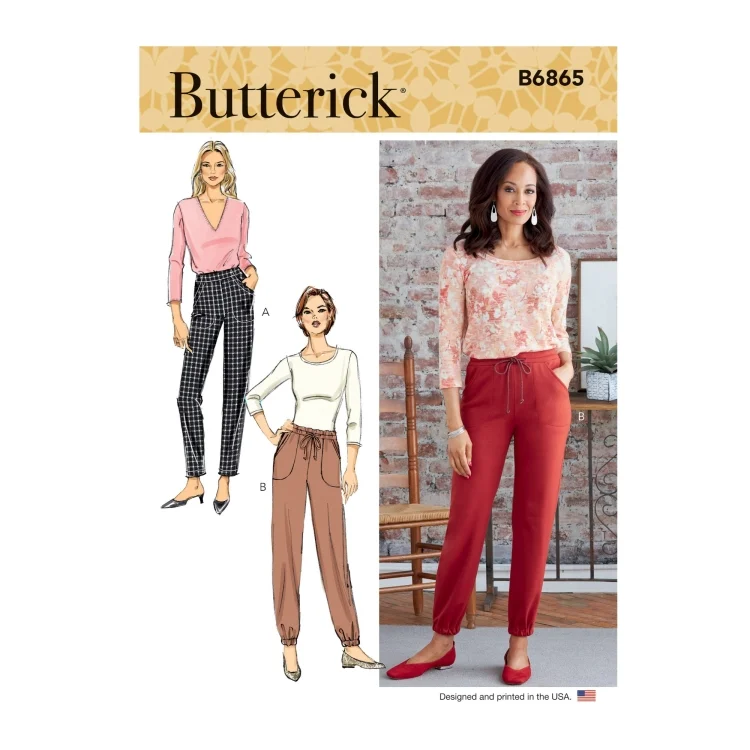 Schnittmuster Butterick Hose 6865 Gr. 32-48
