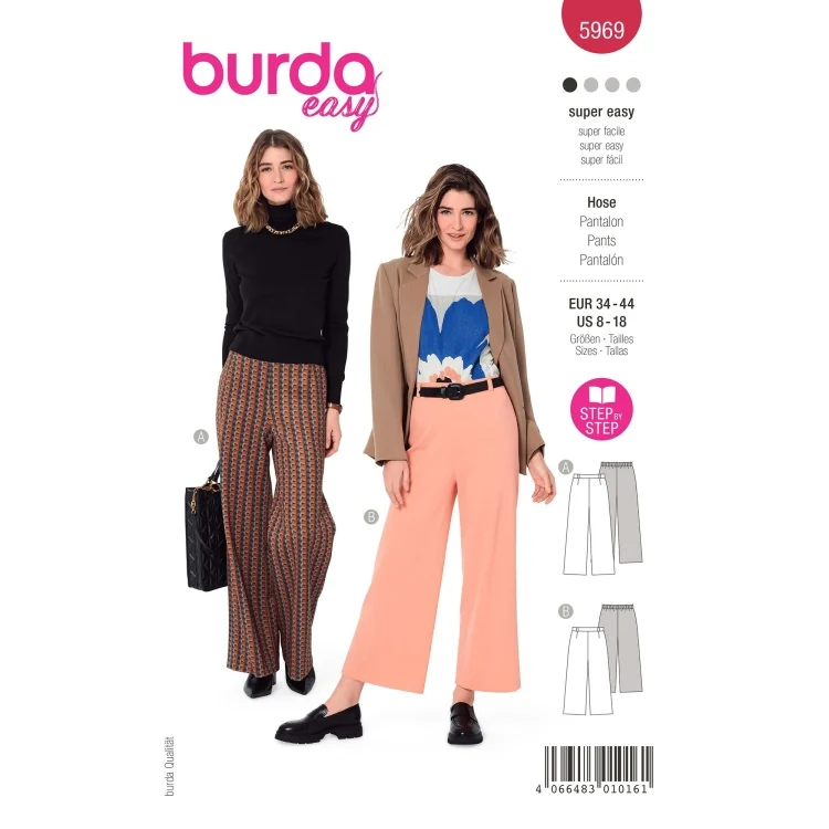 Schnittmuster Hose, Burda 5969