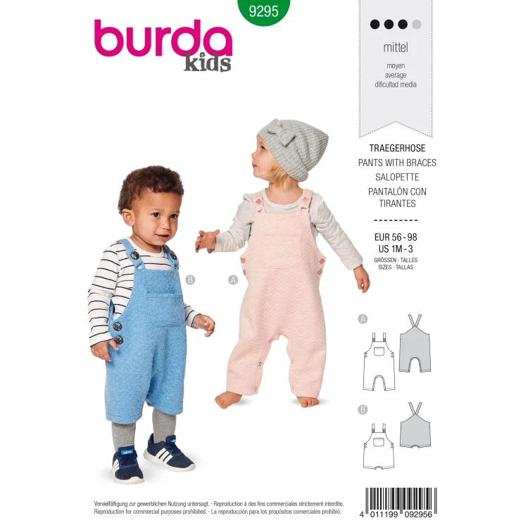 Schnittmuster Hose, Burda Kids 9295
