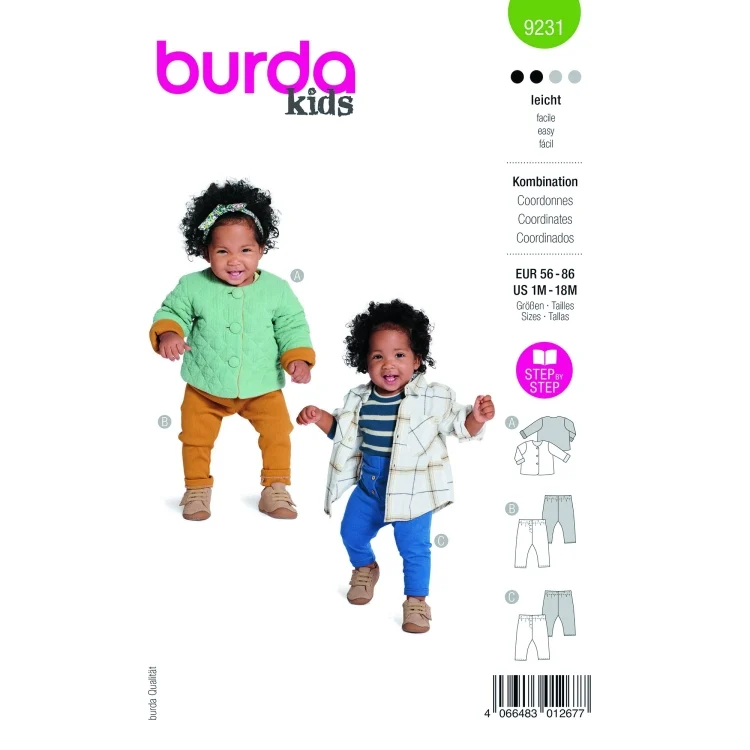 Schnittmuster Kombination, Burda Kids 9231
