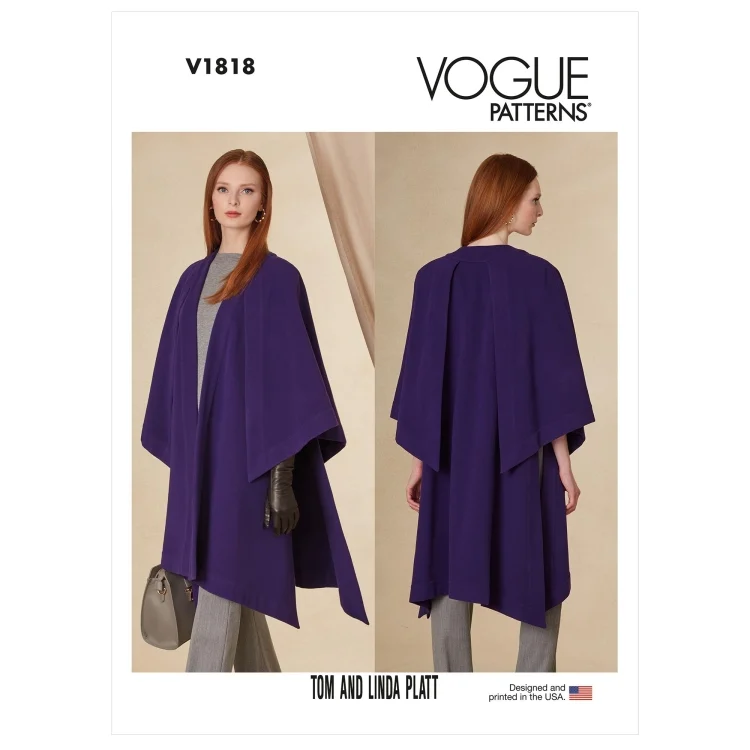 Schnittmuster Vogue 1818 Designer Cape Gr. 32-48