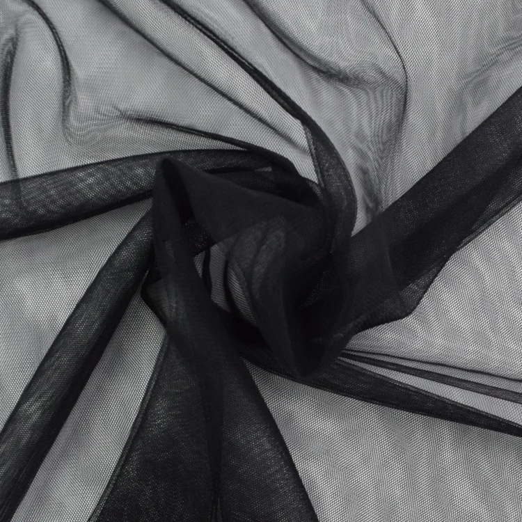 Soft Stretch Tüll, schwarz