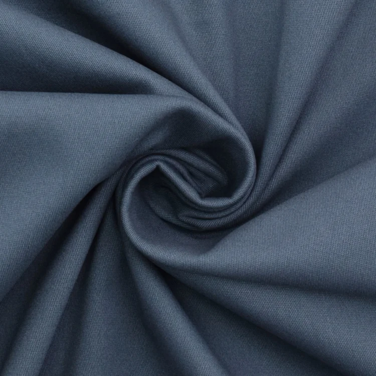 Stretch Baumwoll Twill Peach Touch, taubenblau