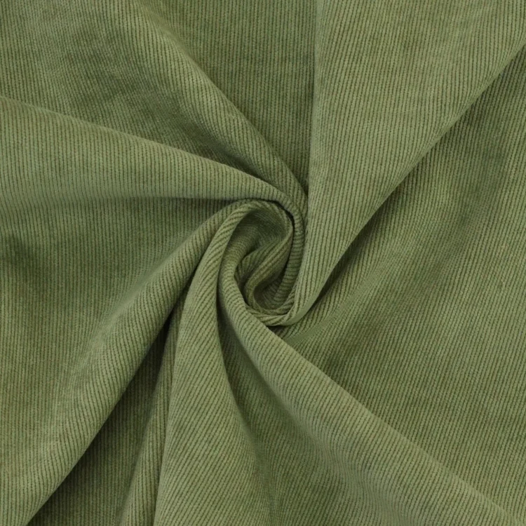 Stretch Poly Feincord, khaki