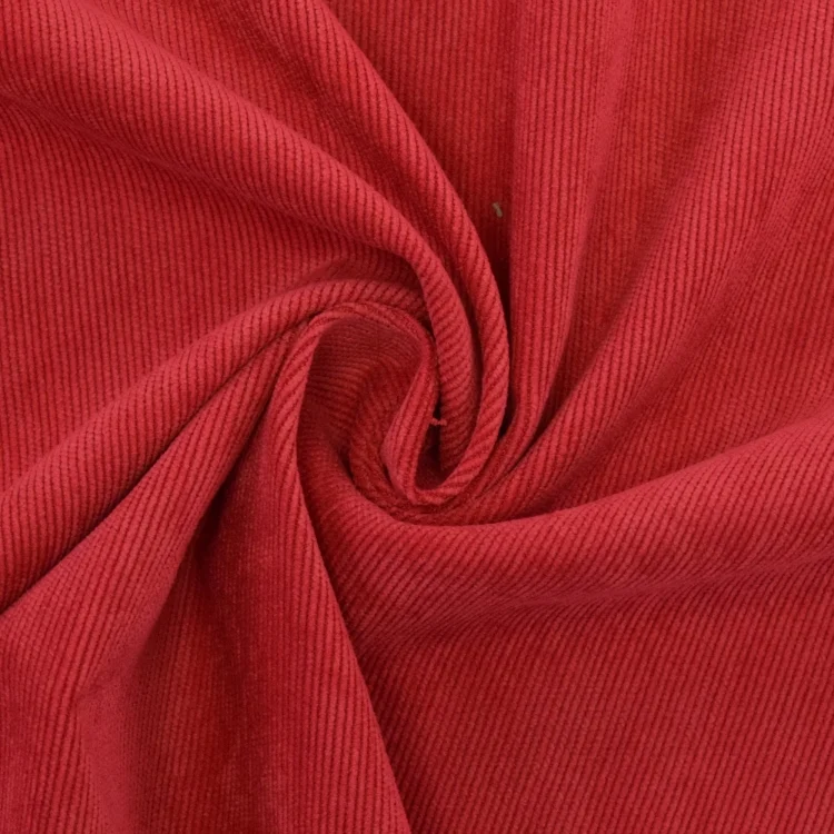 Stretch Poly Feincord, rot