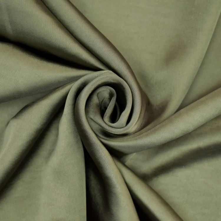 Stretch Satin Uni, hell olivgrün