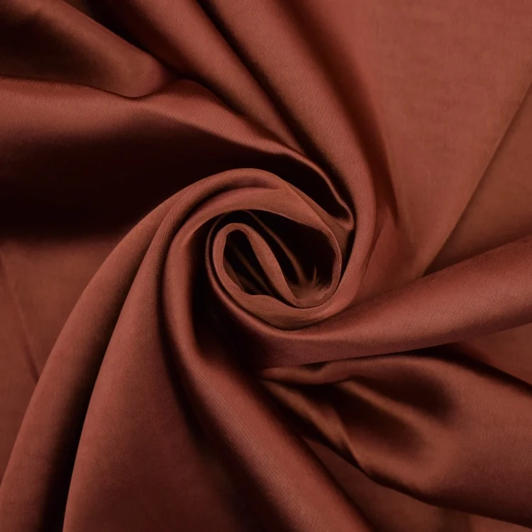 Stretch Satin Uni, rostrot
