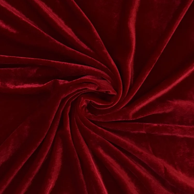 Stretch Velours rot