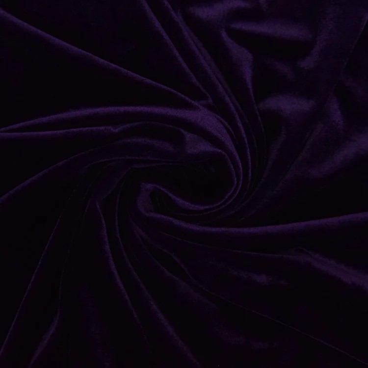 Stretch Velours violett
