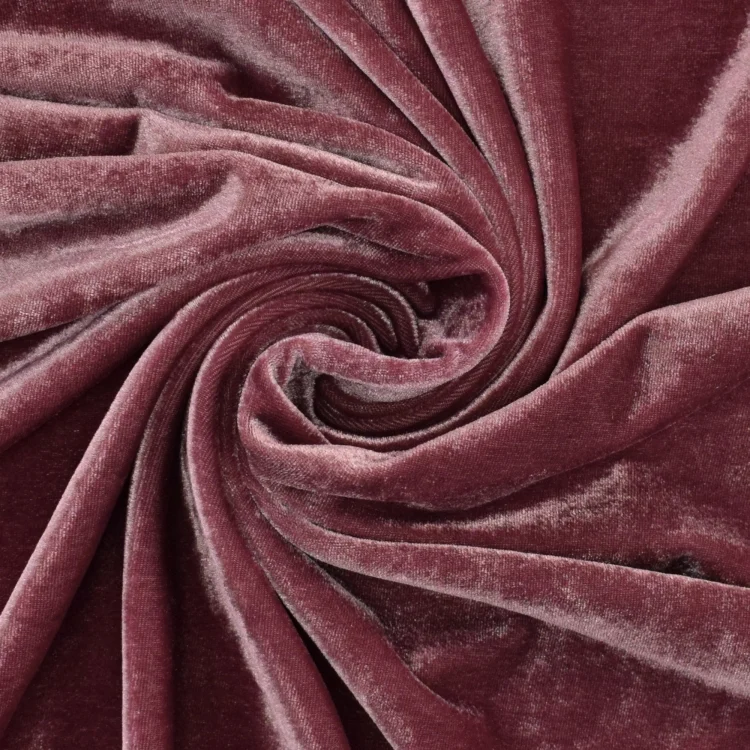 Stretchsamt Velour, altrosa