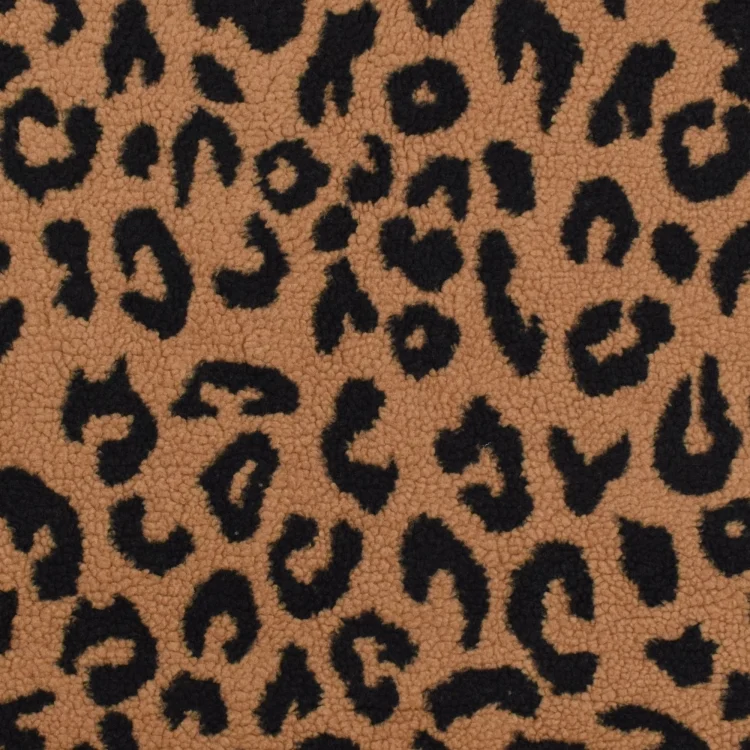 Teddyplüsch Animal Print, caramel