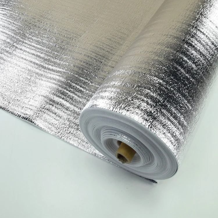 Thermoisolierendes Material, silber