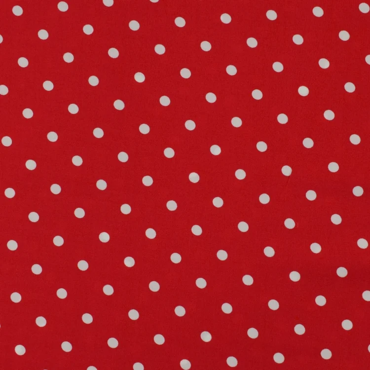 Viskose Voile Big Dots, rot