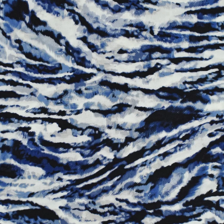 Viskosestoff Charlie, blau
