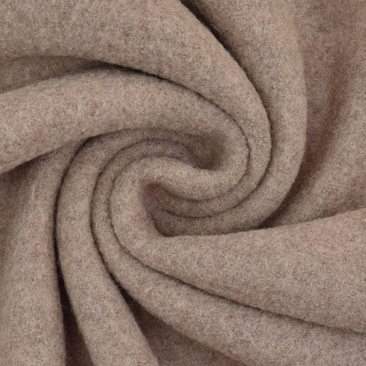 Walkloden meliert, taupe