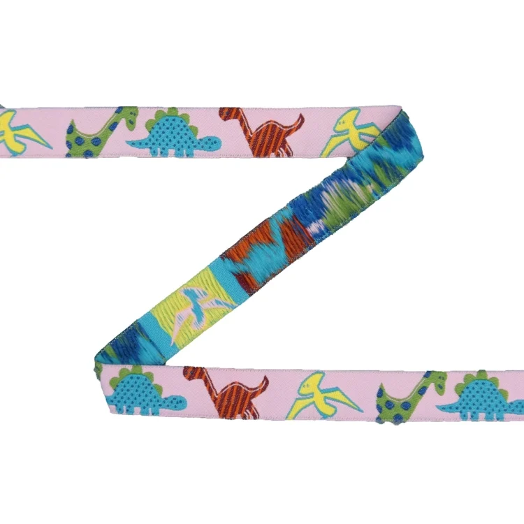 Webband Dinosaurier 17 mm, rosa