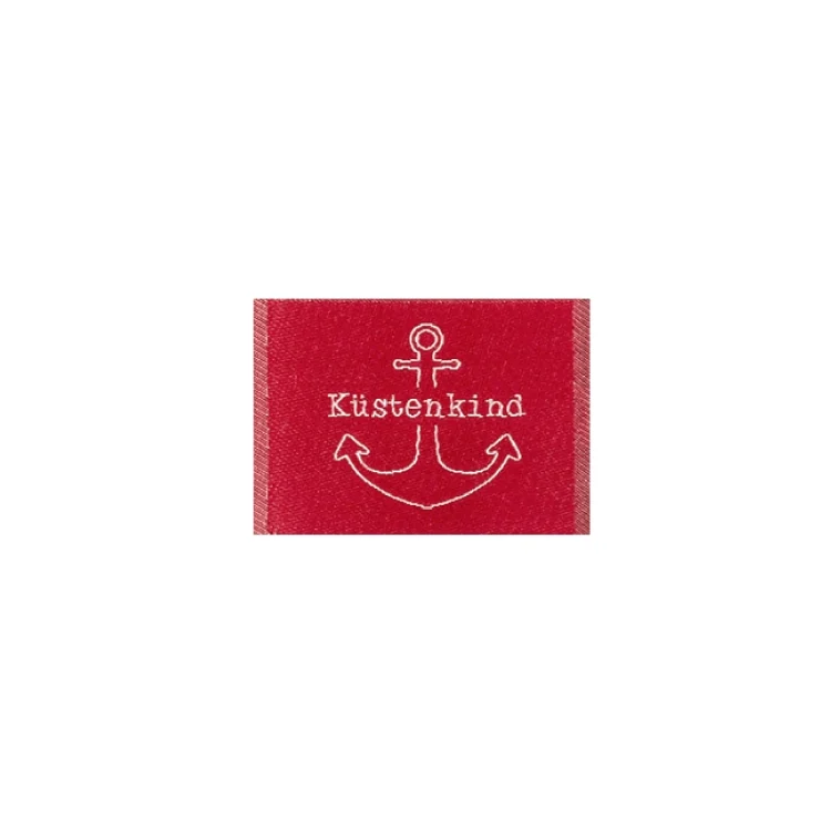 Webetikett Küstenkind, rot