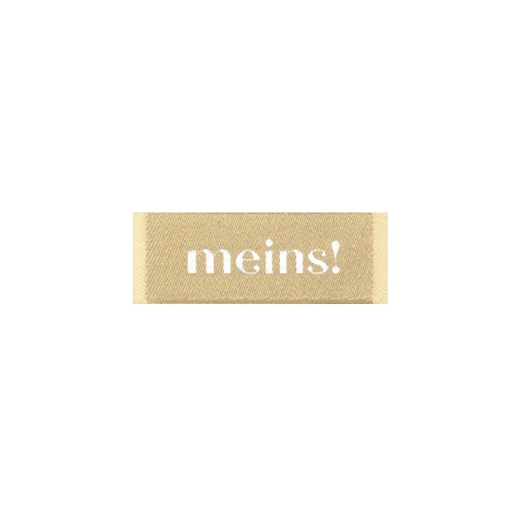 Webetikett Meins!, beige