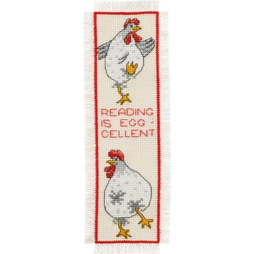 Permin of Copenhagen - Lesezeichen Reading is egg-cellent