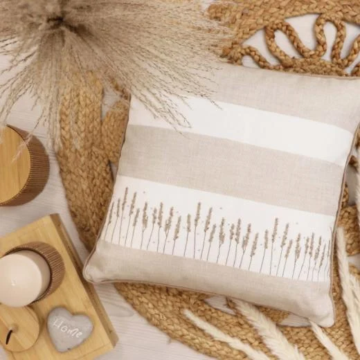 Zweigart Cashel Stripes 28ct - beige-weiß (Rapport 42x140 cm)