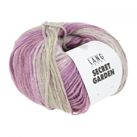 Secret Garden Lang Yarns - violett-hellgrün (0004) - AUSVERKAUF RESTBESTAND
