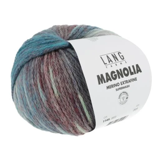Magnolia Lang Yarns - türkis-rot-grün (0003)