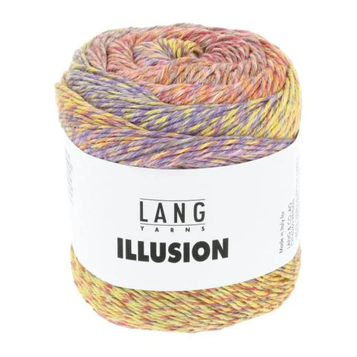 Illusion Lang Yarns - rosa-gelb-lila-orange (0001)