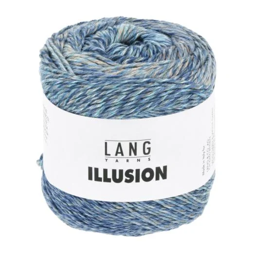 Illusion Lang Yarns - blau-grau-beige (0006)
