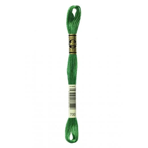 DMC Sticktwist Mouliné Spécial - 700 grün leuchtend