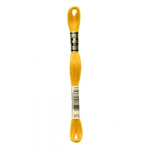 DMC Sticktwist Mouliné Spécial - 972 kanarienvogelgelb dunkel