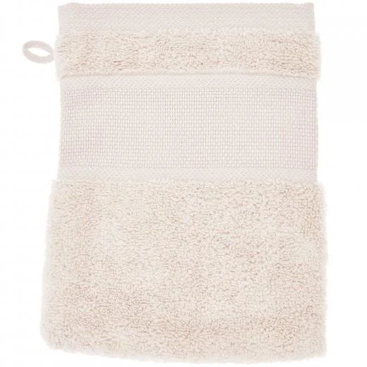 Waschhandschuh hellbeige 3er-Set - GOTS zertifiziert - Rico Design