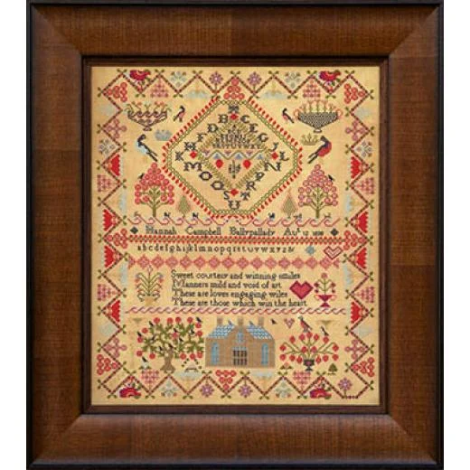 Hands Across The Sea Samplers - Hannah Campbell 1838