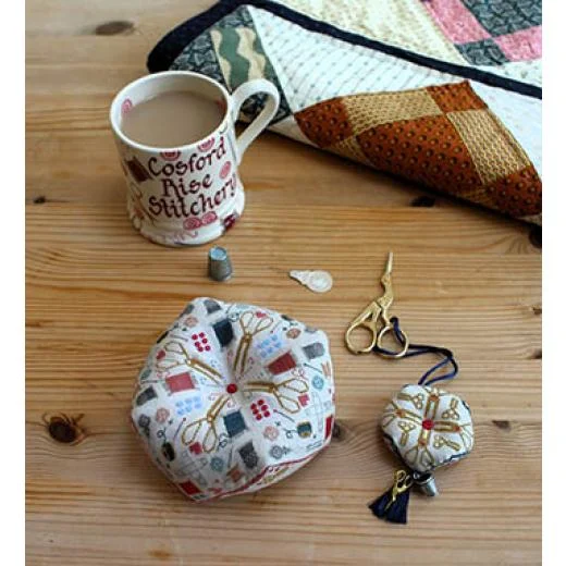 Cosford Rise Stitchery - Love To Stitch Biscornu And Scissor Fob