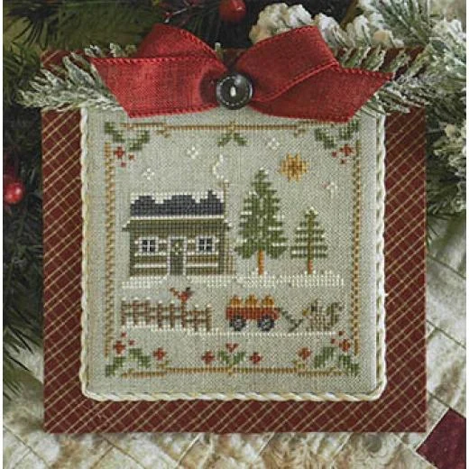 Little House Needleworks - Log Cabin Christmas Squirrel