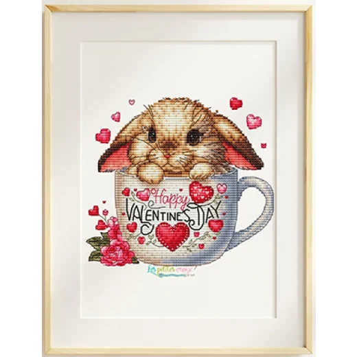 Les Petites Croix De Lucie - Happy Valentine's Day (Rabbit in Teacup)
