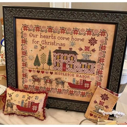 Pansy Patch Quilts & Stitchery - Mistletoe Manor Sampler And Smalls