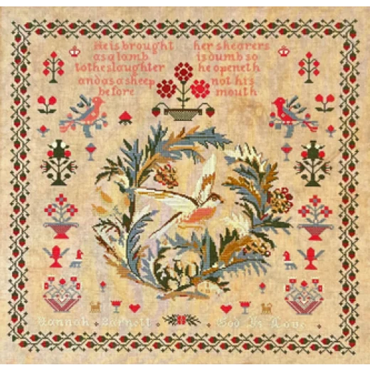 Queenstown Sampler Designs - Hannah Barnett 1850