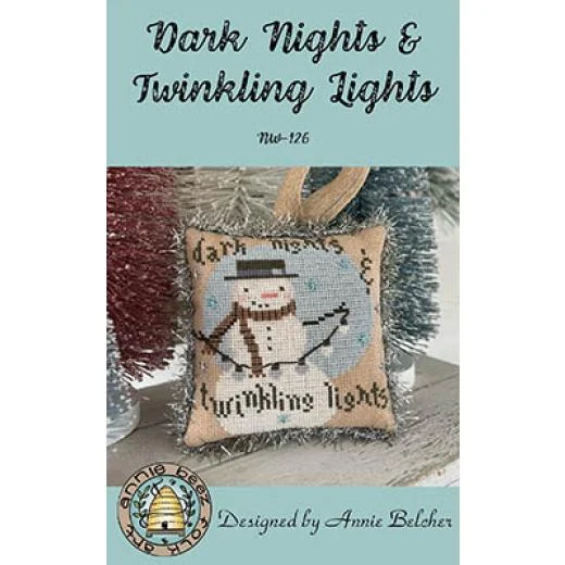 Annie Beez Folk Art - Dark Nights And Twinkling Lights