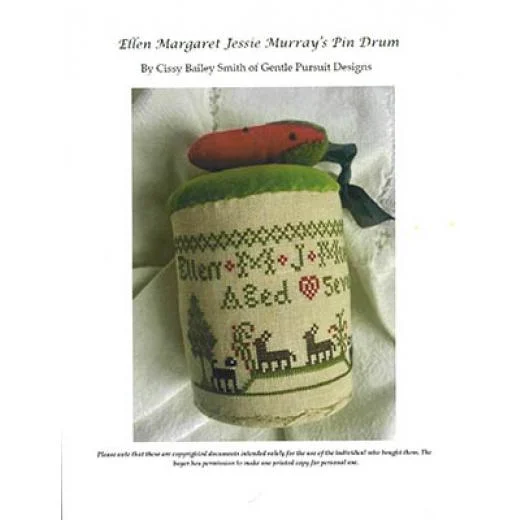 Gentle Pursuit Designs - Ellen Margaret Jessie Murray's Pin Drum