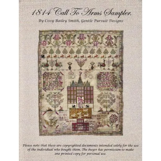 Gentle Pursuit Designs - 1814 Call To Arms Sampler