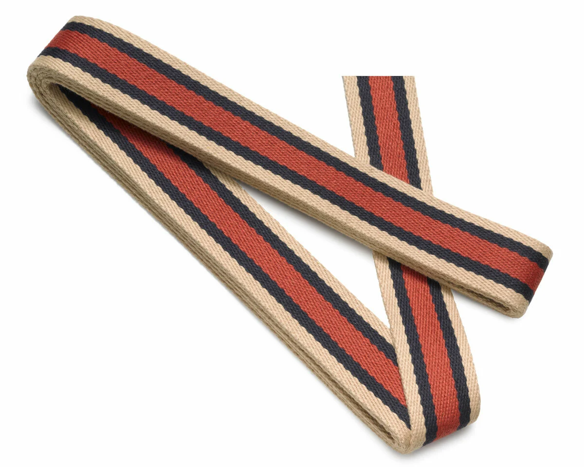 3 m Gurtband für Taschen, 40 mm, Streifen, terracotta, Prym