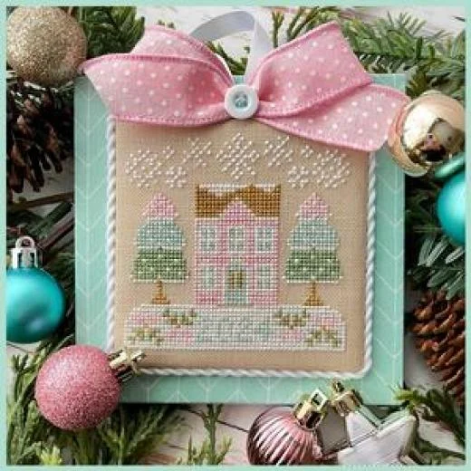 Country Cottage Needleworks - Pastel Collection 1 Christmas House