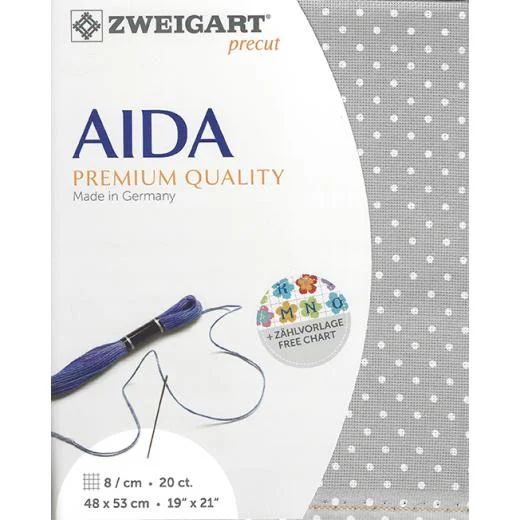 Zweigart Aida 20ct - Farbe 7349 Petit Point (Precut 48x53 cm)