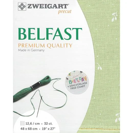 Zweigart Belfast 32ct - 6369 Leaves (Precut)