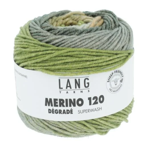 Merino 120 Dégradé Lang Yarns - olive-mais (0014)