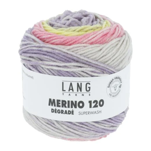 Merino 120 Dégradé Lang Yarns - rosa-gelb (0015)