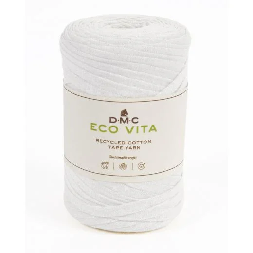 DMC Eco Vita Tape Yarn - weiß