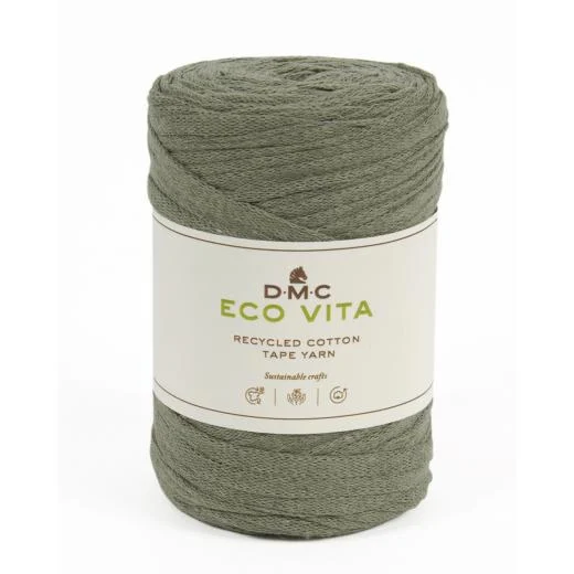 DMC Eco Vita Tape Yarn - khaki